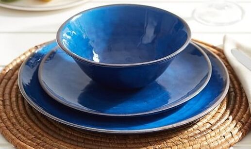 синяя посуда для похудения